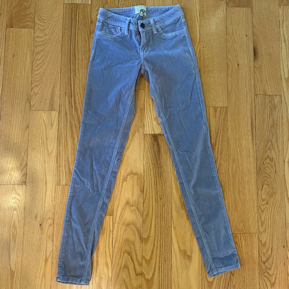 Dylan George velvet gray pants size 24